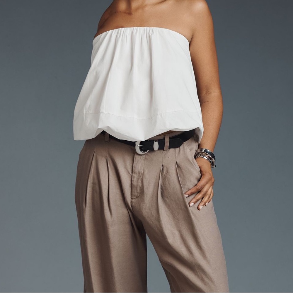 Anthropologie NWOT Maeve Strapless Bubble Top SZ XS